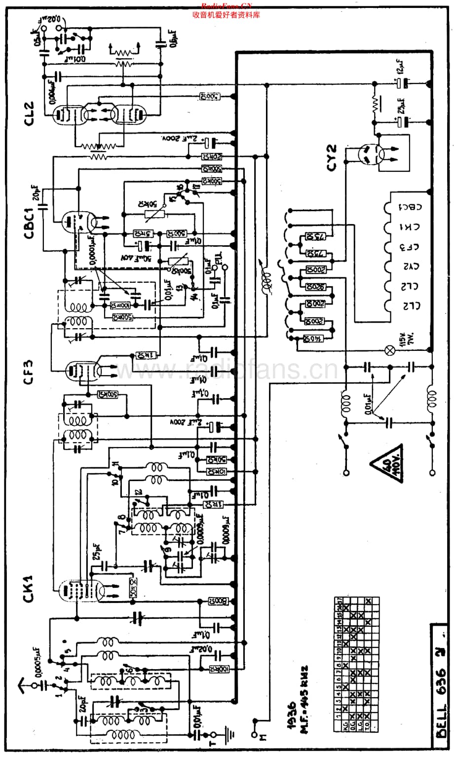 Radiobell_636U维修电路原理图.pdf_第1页