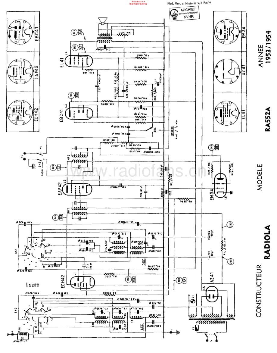 Radiola_RA552A维修电路原理图.pdf_第1页