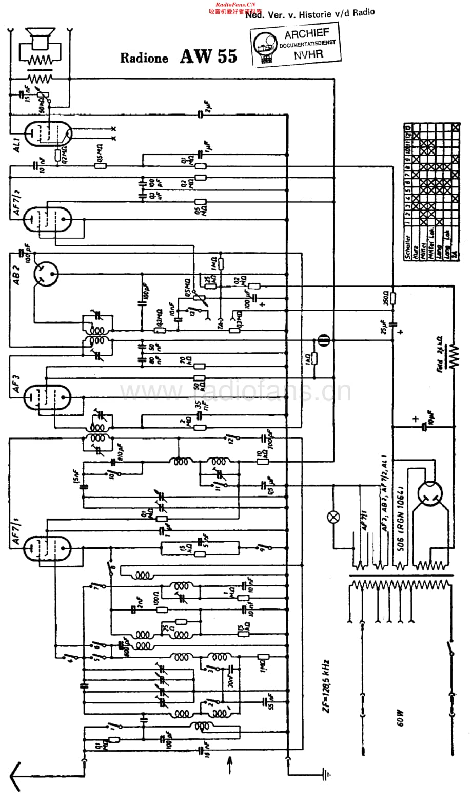 Radione_AW55维修电路原理图.pdf_第1页