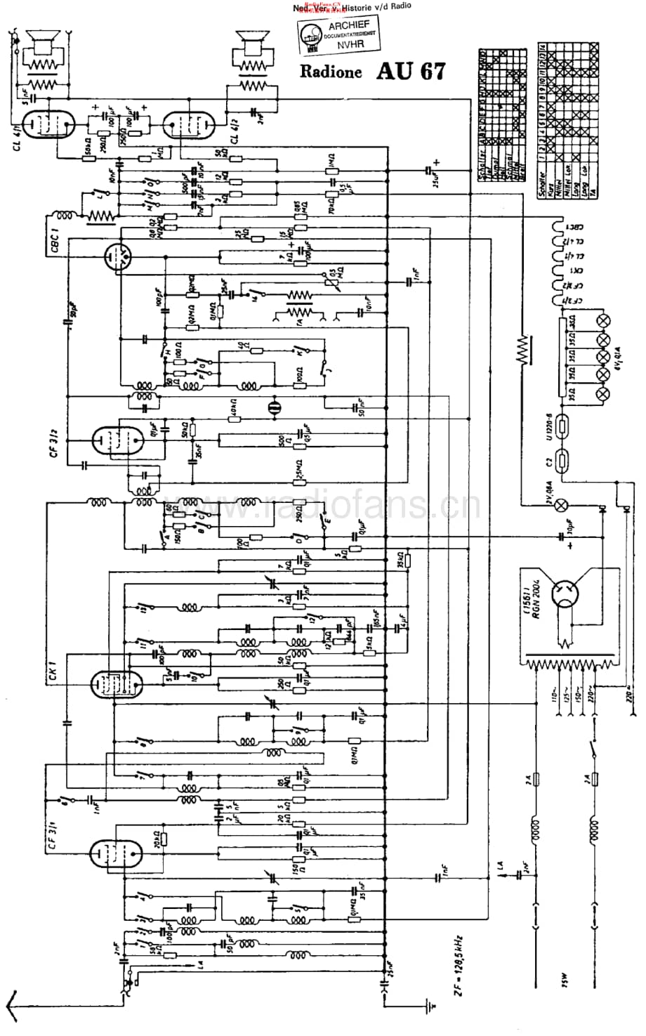 Radione_AU67维修电路原理图.pdf_第1页