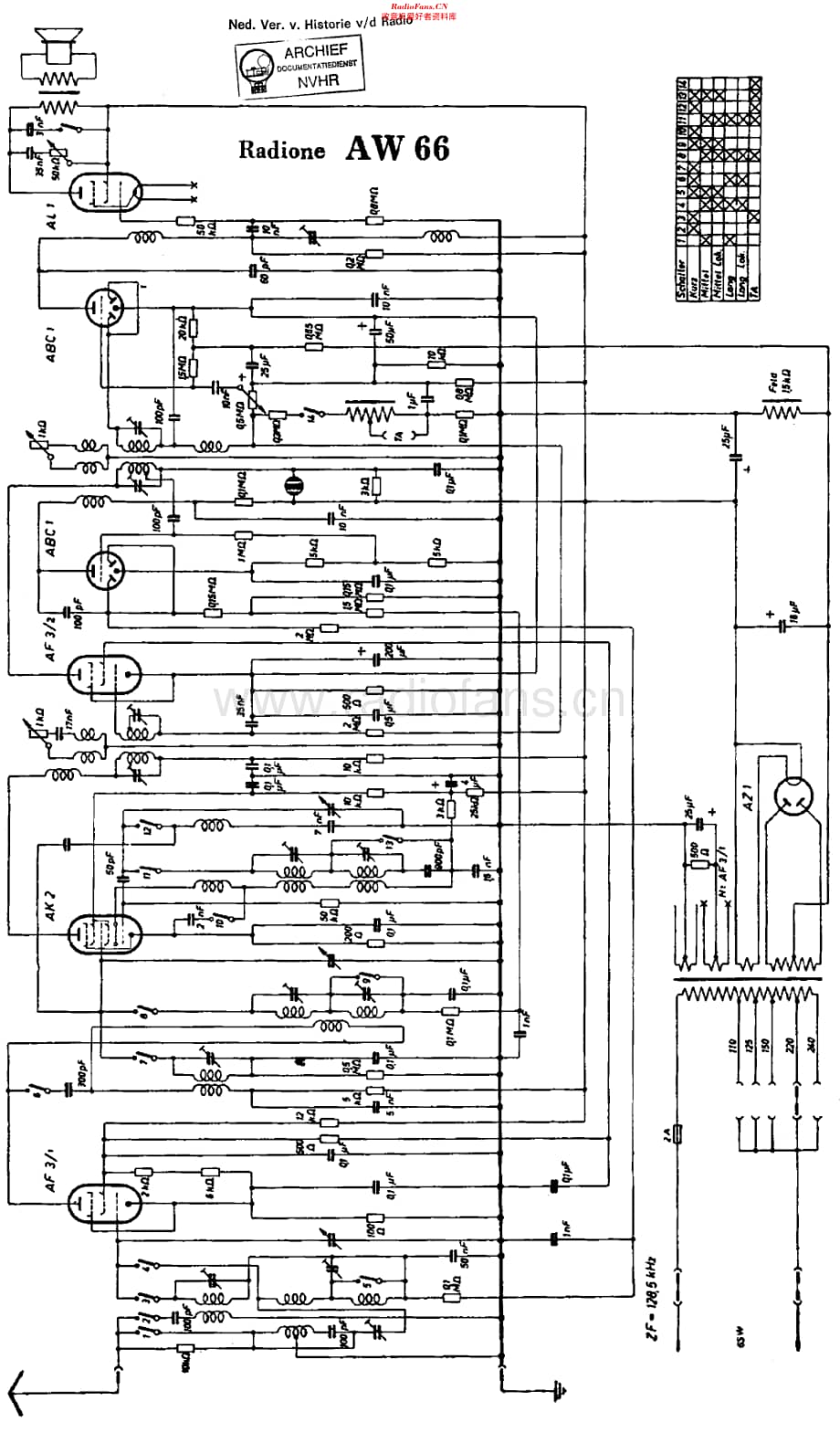 Radione_AW66维修电路原理图.pdf_第1页