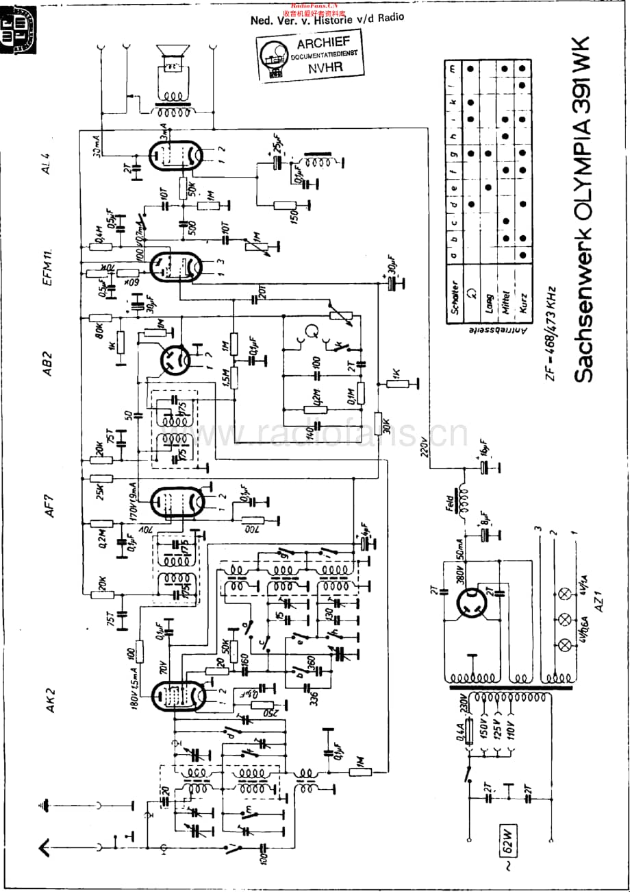 Sachsenwerk_391WK维修电路原理图.pdf_第1页