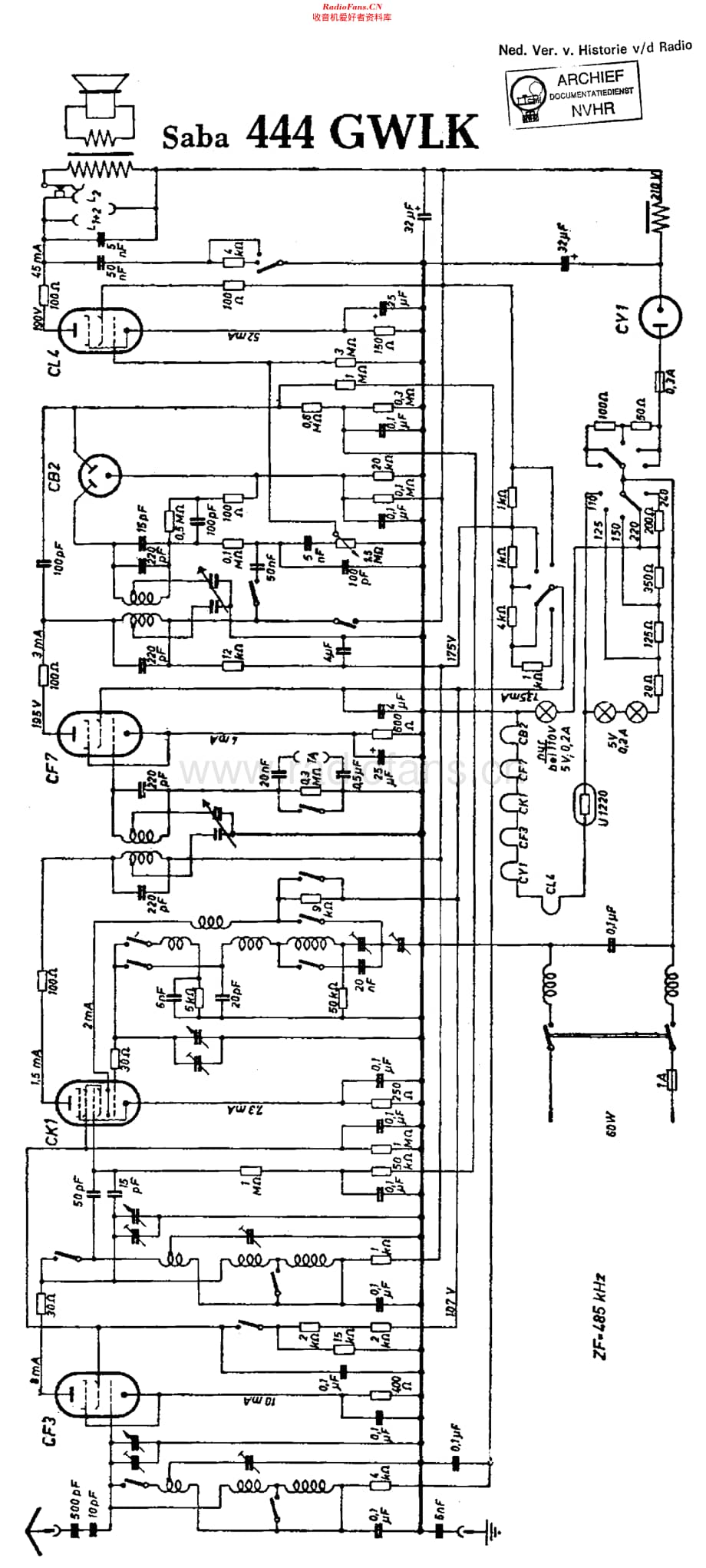 Saba_444GWLK维修电路原理图.pdf_第1页