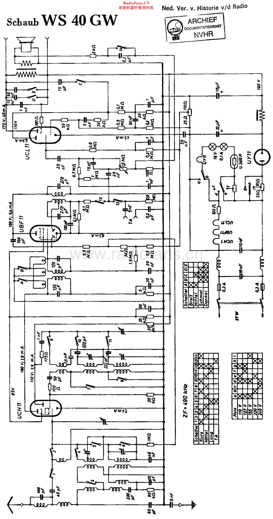 Schaub_Weltsuper40GW维修电路原理图.pdf_第1页