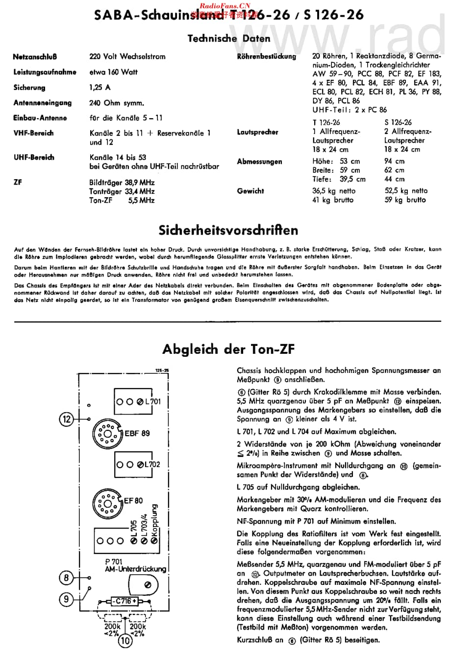 Saba_T126-26维修电路原理图.pdf_第3页