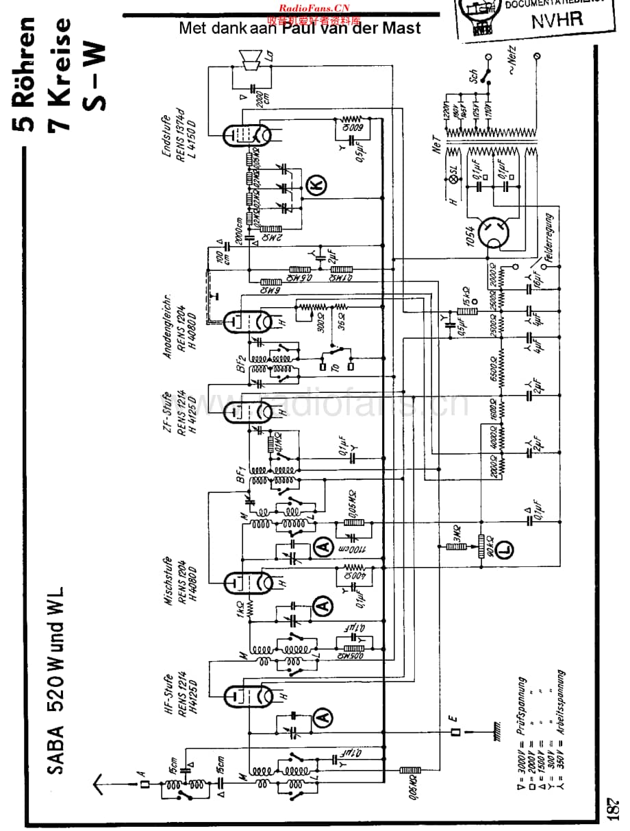 Saba_520W维修电路原理图.pdf_第1页