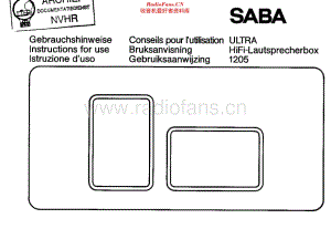 Saba_1205维修电路原理图.pdf