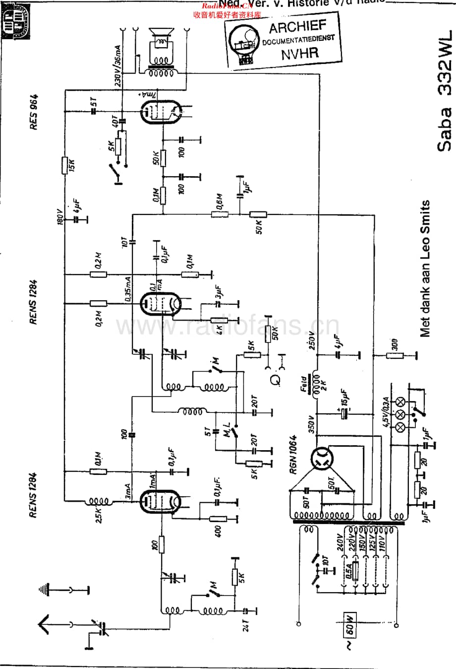 Saba_332WL维修电路原理图.pdf_第1页