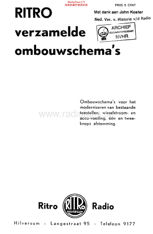 Ritro_Ombouwschemas维修电路原理图.pdf