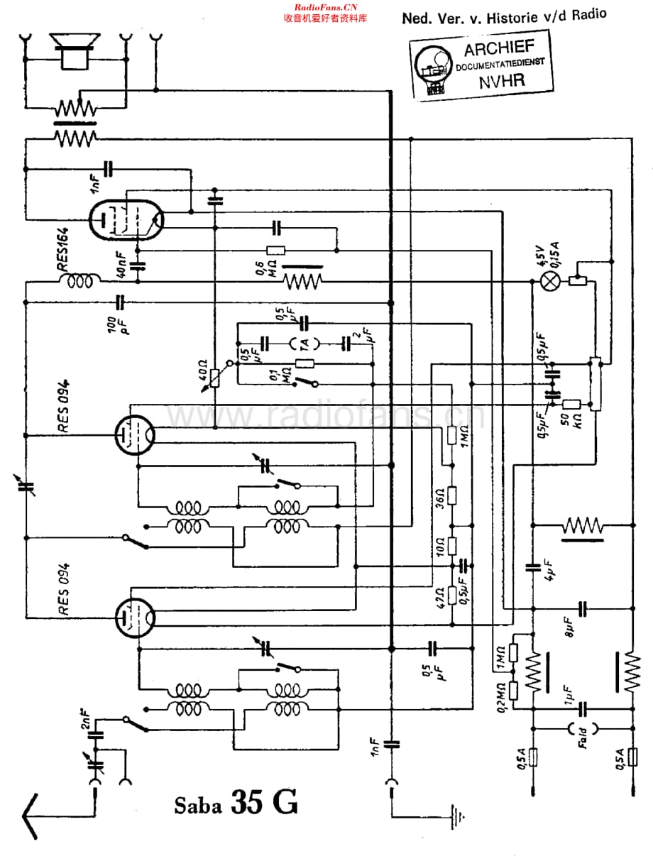 Saba_35G维修电路原理图.pdf_第1页