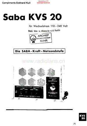 Saba_KVS20维修电路原理图.pdf