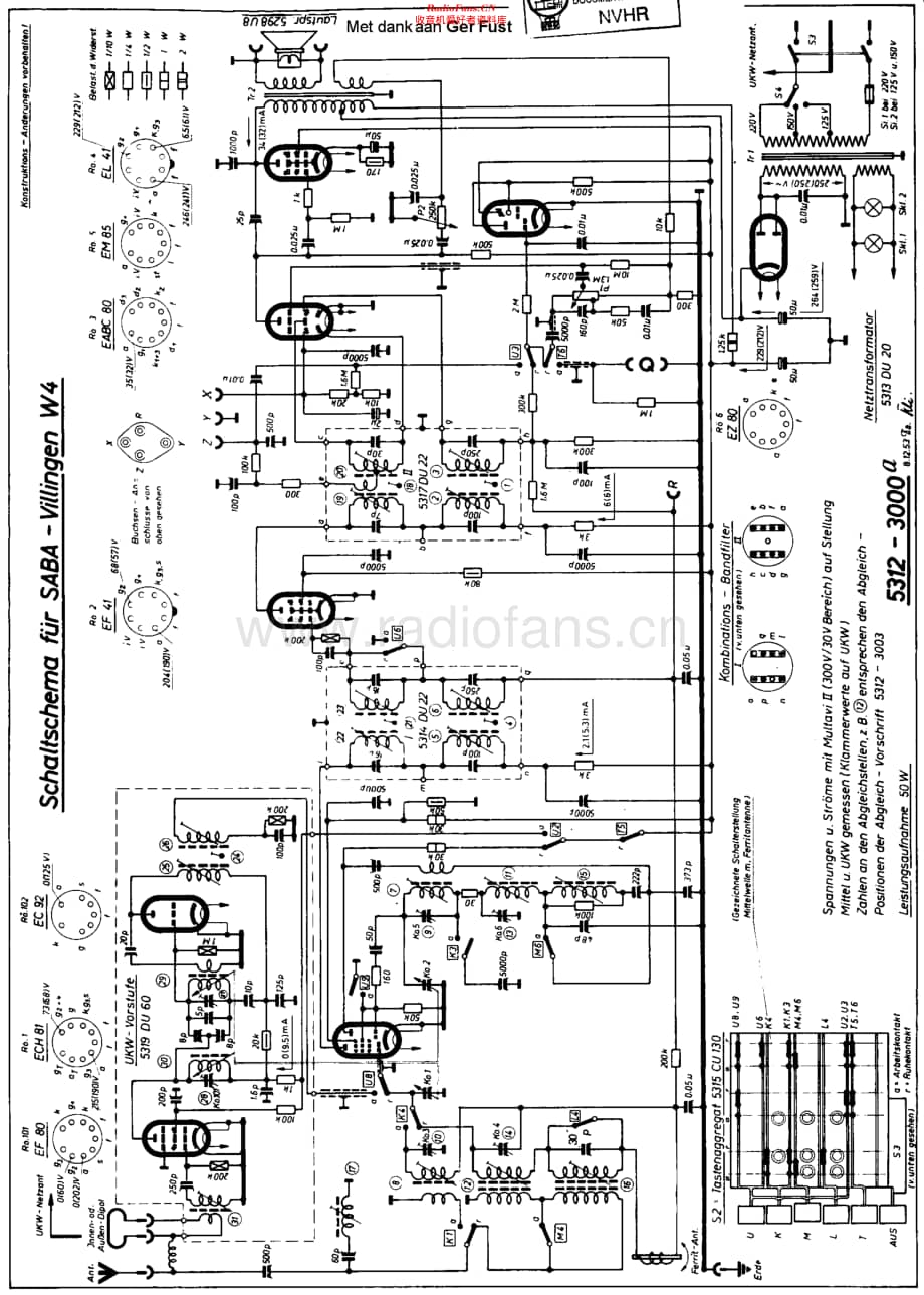 Saba_VillingenW4维修电路原理图.pdf_第1页