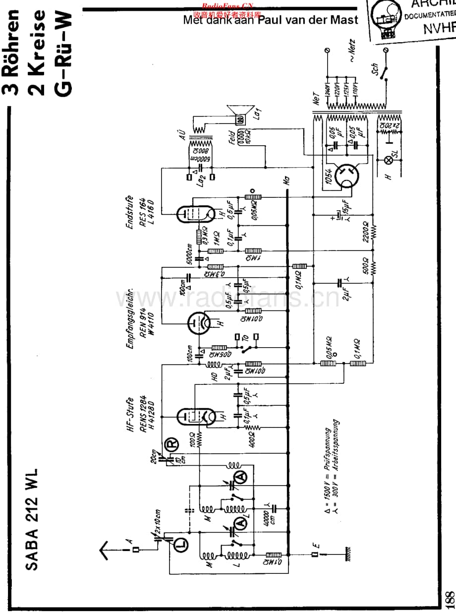 Saba_212WL维修电路原理图.pdf_第1页