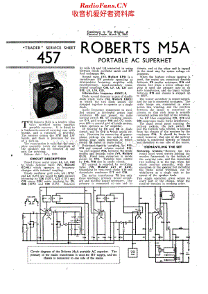 Roberts_M5A维修电路原理图.pdf