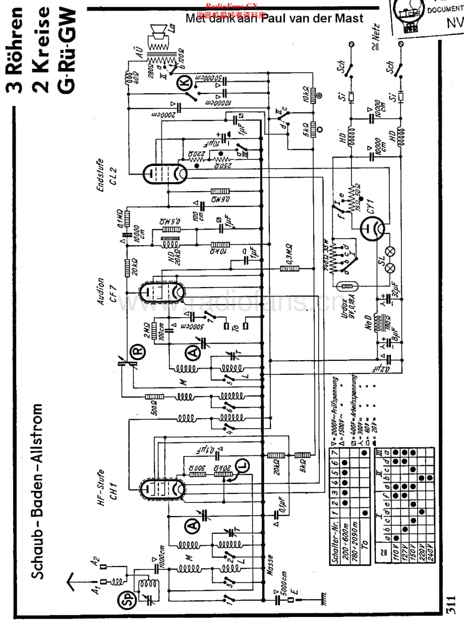 Schaub_36GW维修电路原理图.pdf_第1页