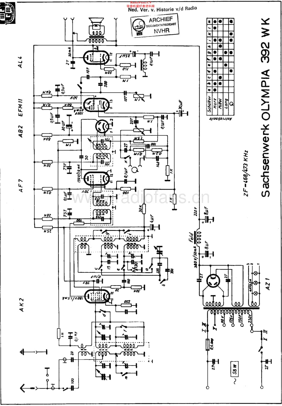 Sachsenwerk_392WK维修电路原理图.pdf_第1页