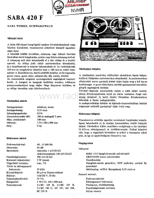 Saba_420F维修电路原理图.pdf