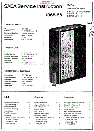 Saba_DecoderE16维修电路原理图.pdf