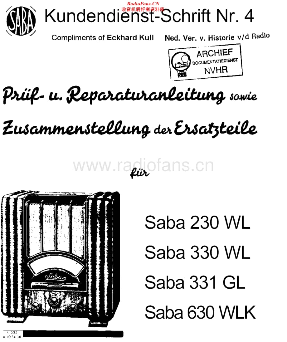 Saba_1934维修电路原理图.pdf_第1页