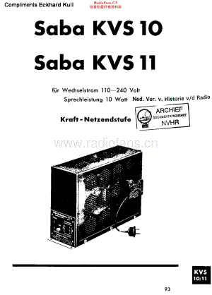 Saba_KVS10维修电路原理图.pdf