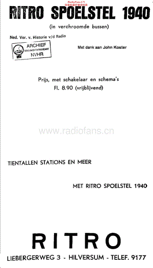 Ritro_1940维修电路原理图.pdf