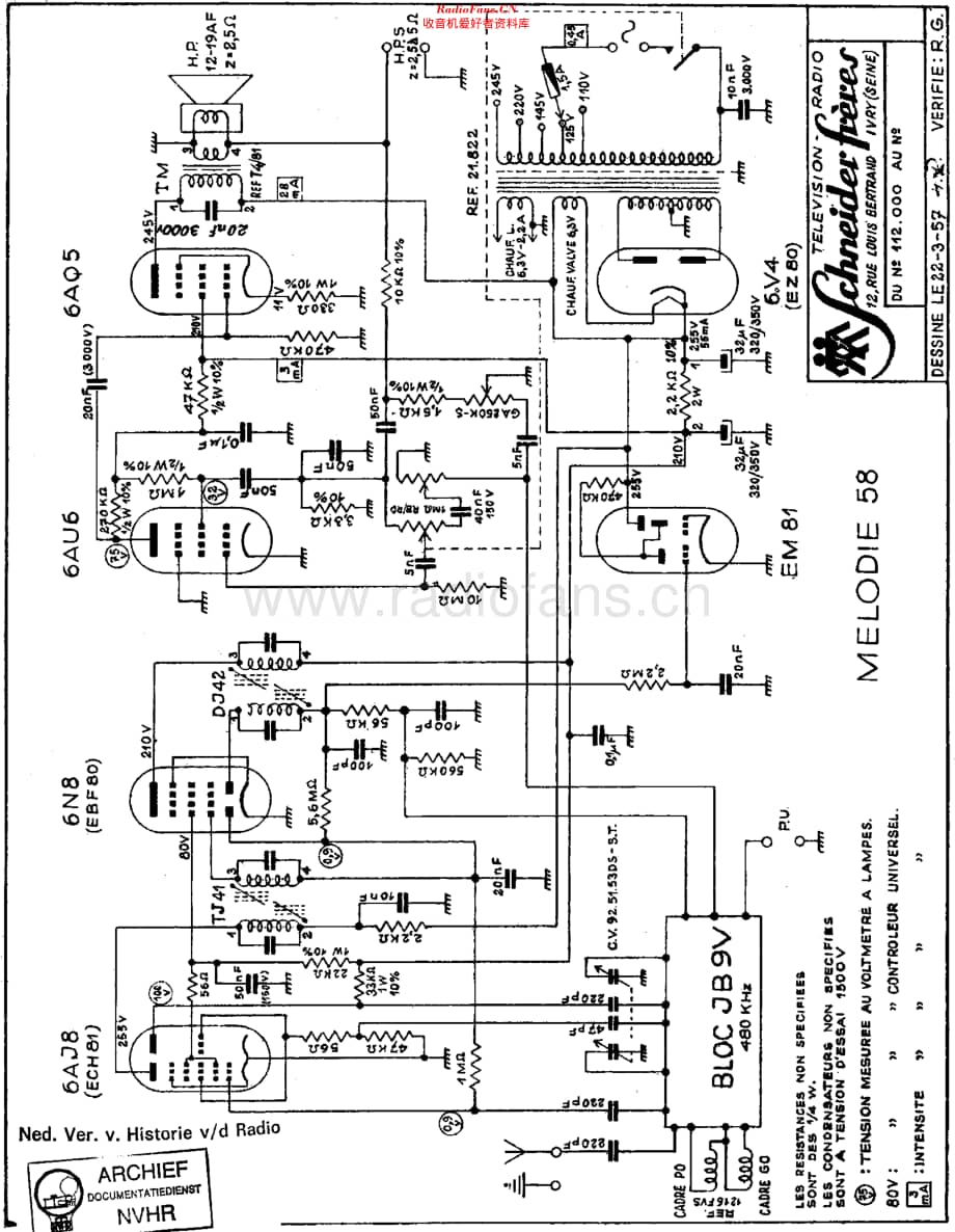 Schneider_Melodie58维修电路原理图.pdf_第1页