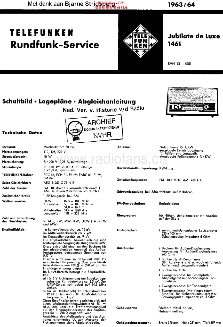 Telefunken_1461维修电路原理图.pdf_第1页