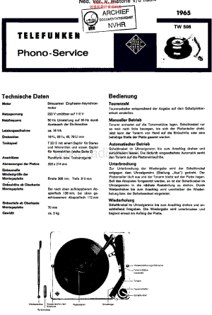 Telefunken_TW506维修电路原理图.pdf