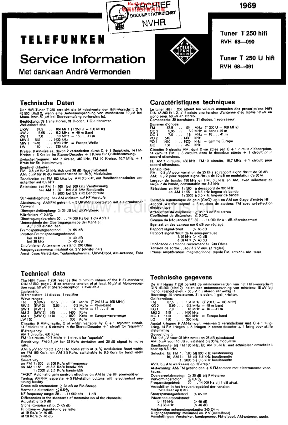 Telefunken_T250维修电路原理图.pdf_第1页