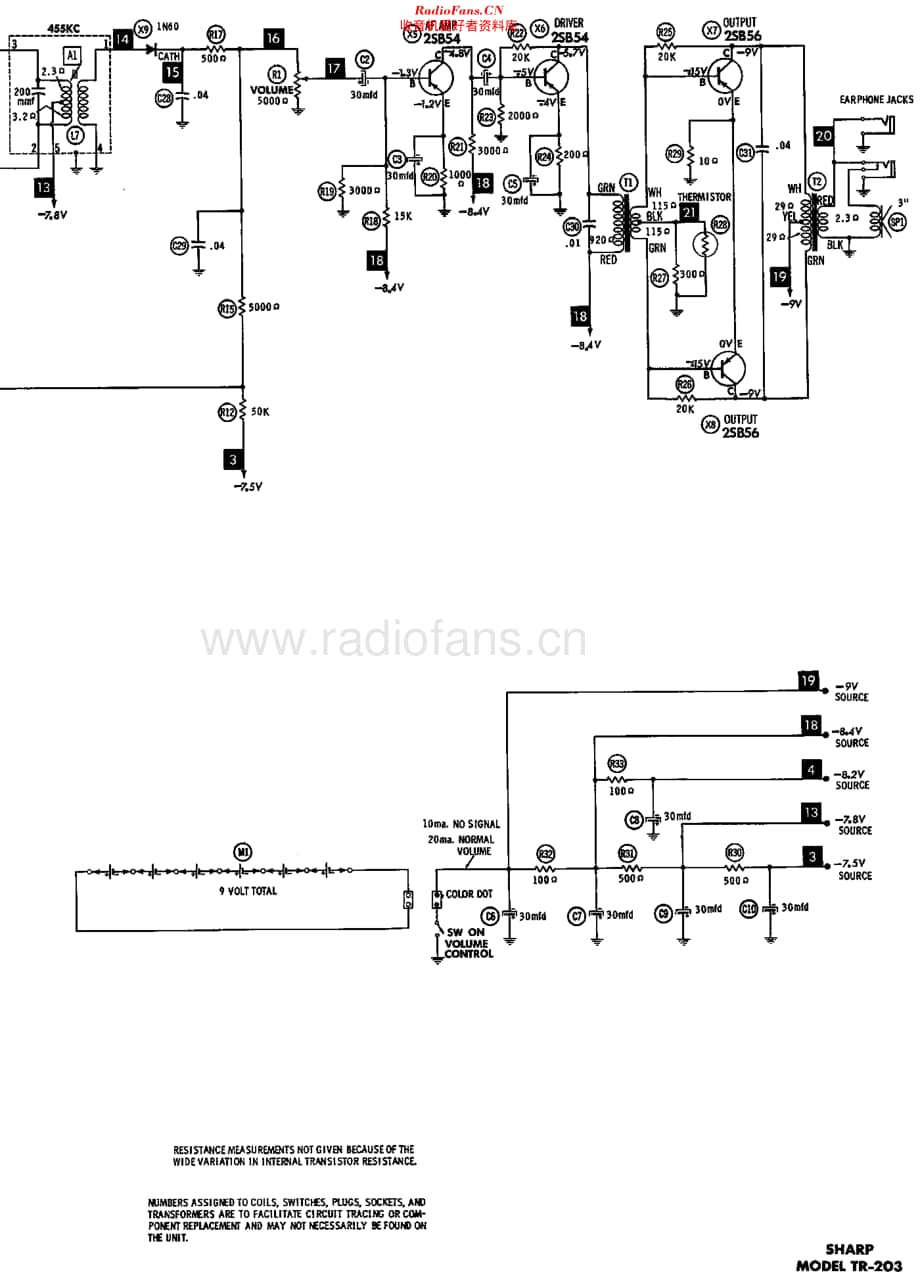 Sharp_TR203维修电路原理图.pdf_第3页