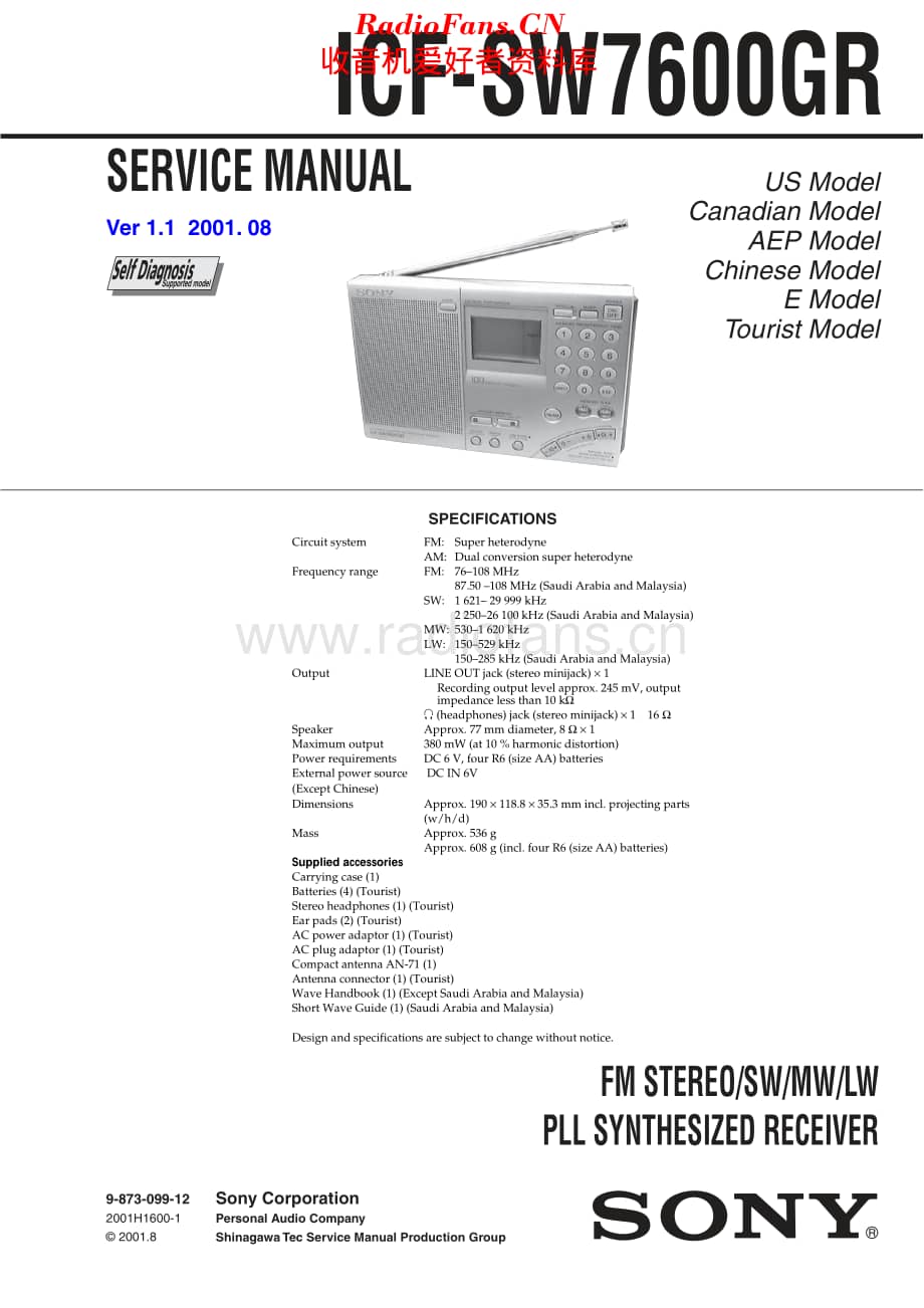 Sony_ICFSW7600GR维修电路原理图.pdf_第1页