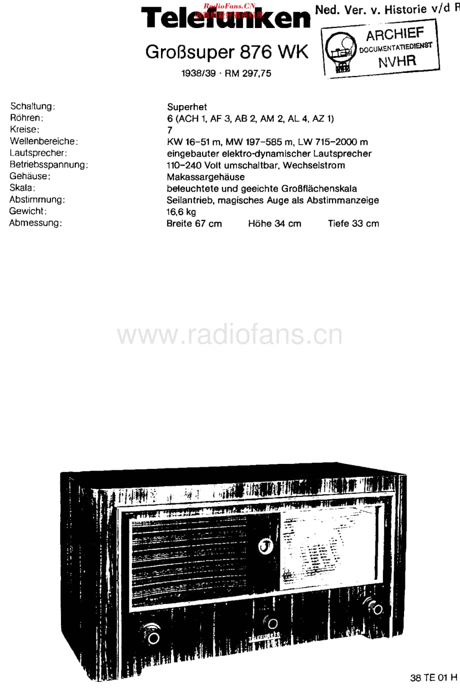 Telefunken_876WK维修电路原理图.pdf_第1页