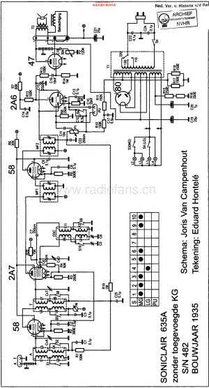 Soniclair_635维修电路原理图.pdf