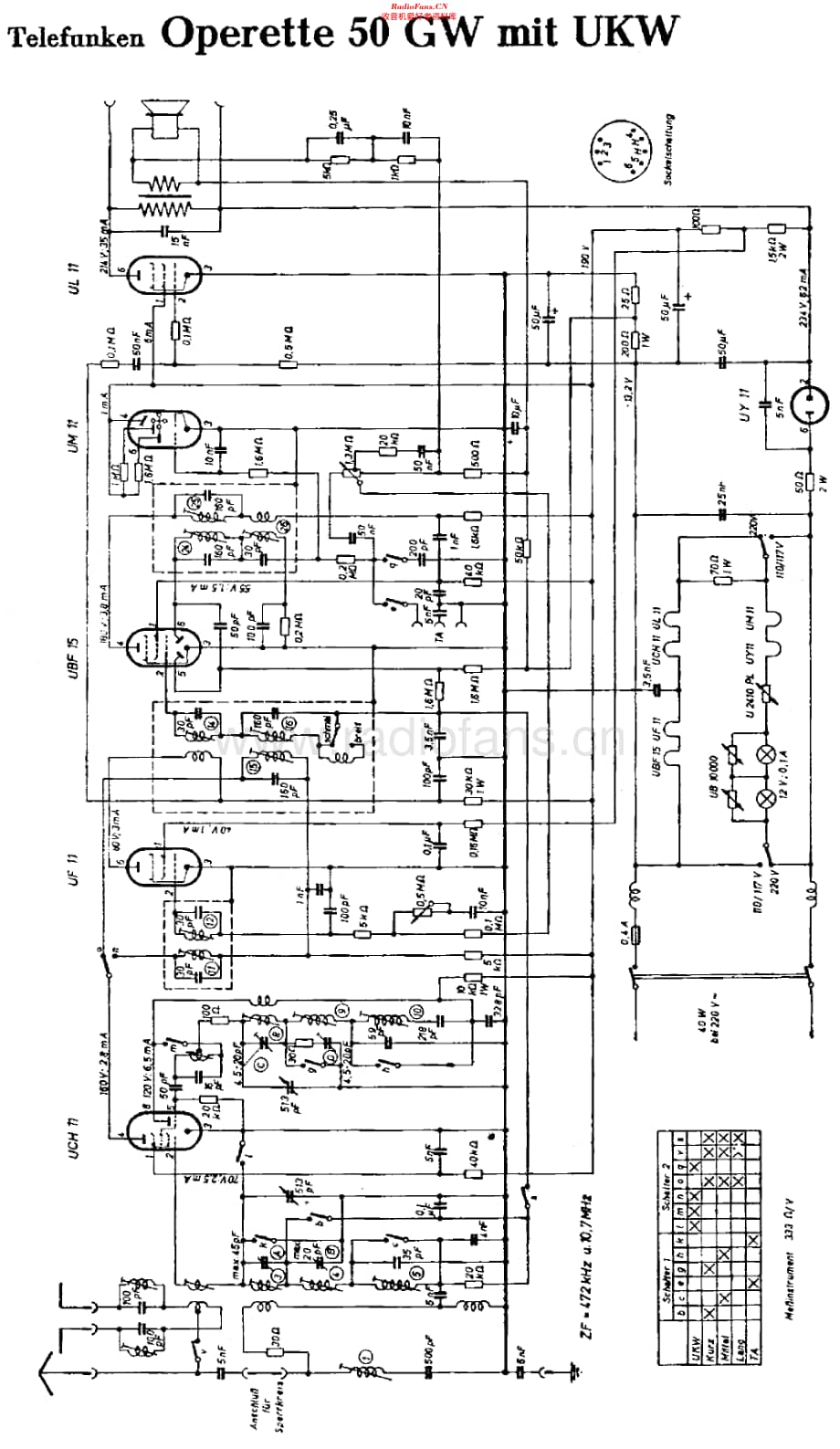 Telefunken_Operette50WUKW维修电路原理图.pdf_第2页