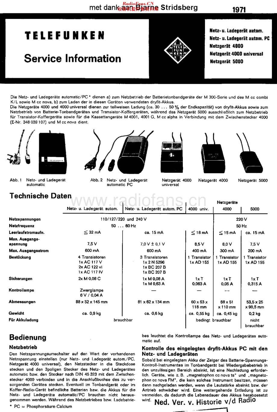 Telefunken_4000Netzgerat维修电路原理图.pdf_第1页