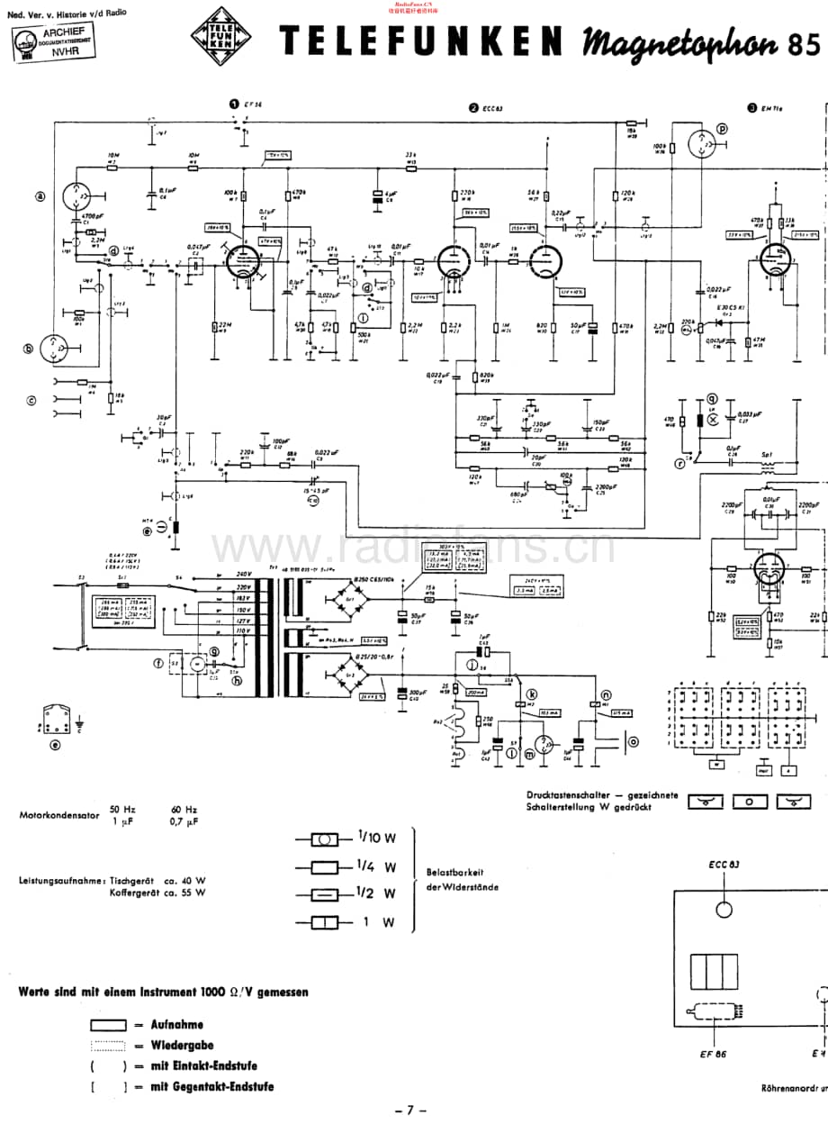 Telefunken_85维修电路原理图.pdf_第1页