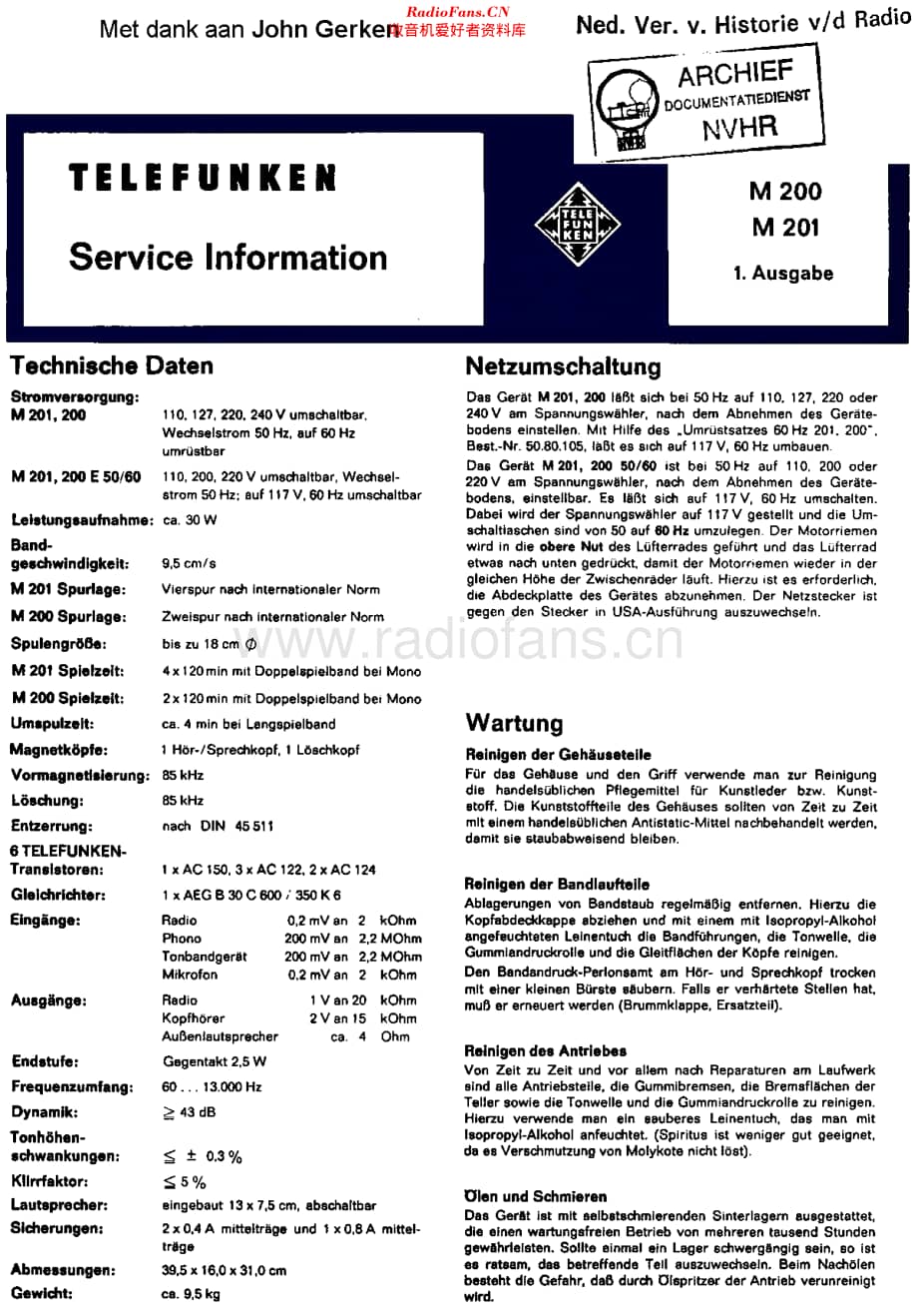Telefunken_M200维修电路原理图.pdf_第1页