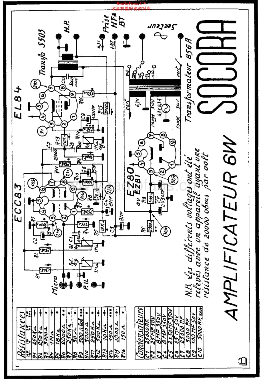 Socora_Ampli6W维修电路原理图.pdf_第1页