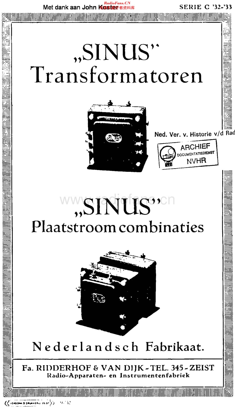 Sinus_Transformatoren32维修电路原理图.pdf_第1页