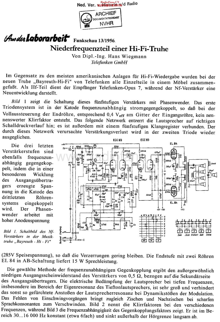 Telefunken_Bayreuth_rht维修电路原理图.pdf_第1页