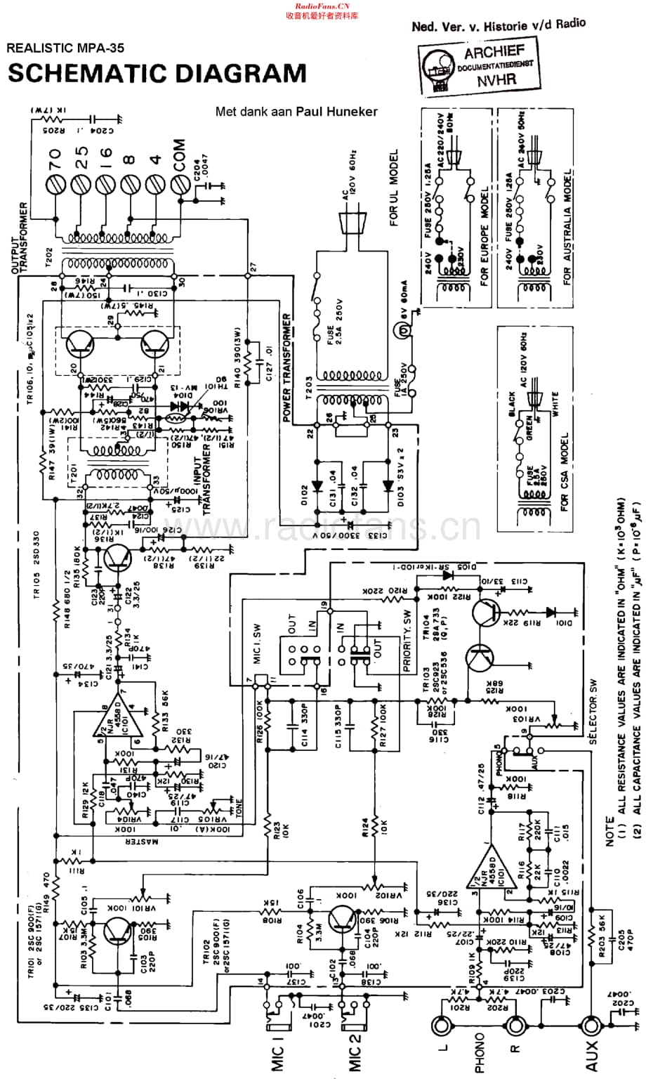 Realistic_MPA35维修电路原理图.pdf_第1页