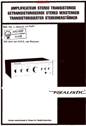 Realistic_SA102维修电路原理图.pdf