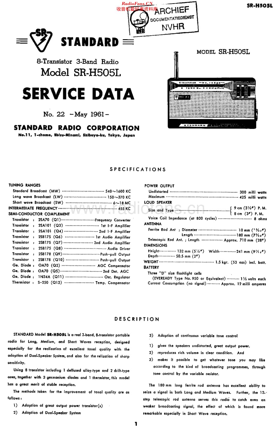 StandardJP_SRH505L维修电路原理图.pdf_第1页