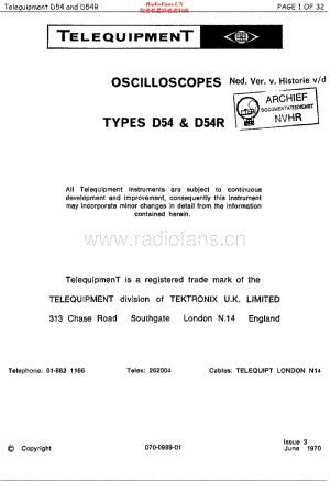 Telequipment_D54维修电路原理图.pdf