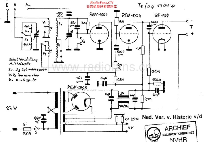 Tefag_1304W维修电路原理图.pdf_第1页