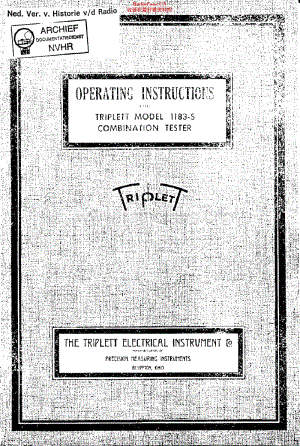 Triplett_1183S维修电路原理图.pdf