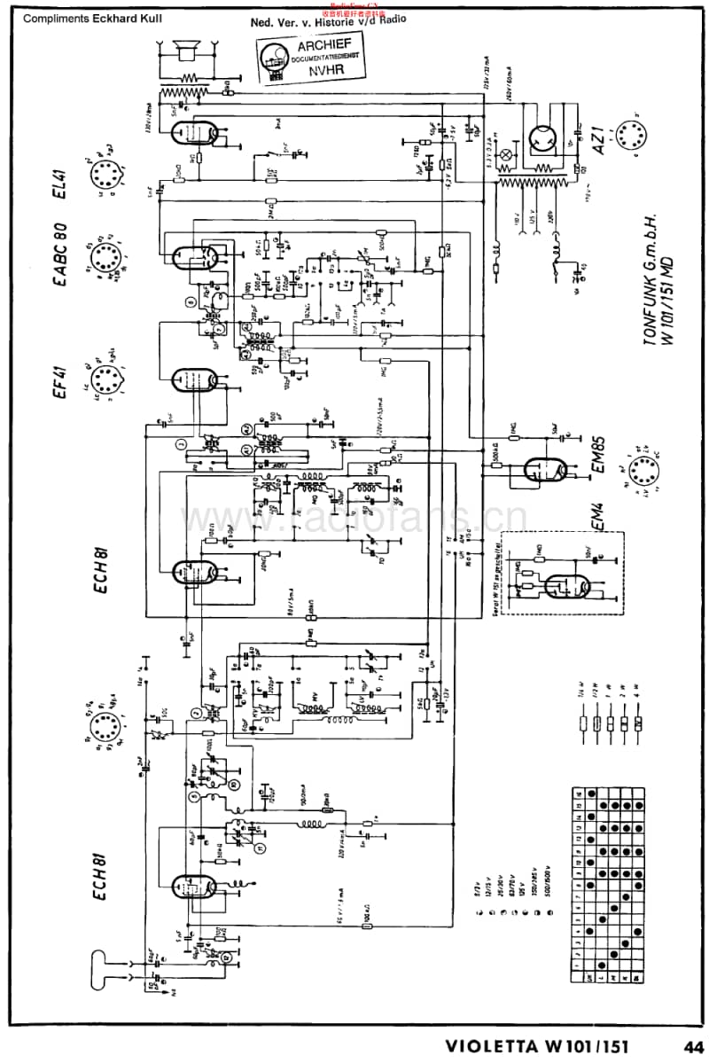 Tonfunk_W101维修电路原理图.pdf_第1页