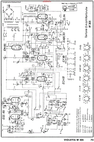 Tonfunk_W305维修电路原理图.pdf