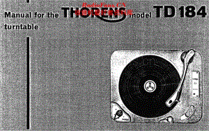 Thorens_TD184维修电路原理图.pdf