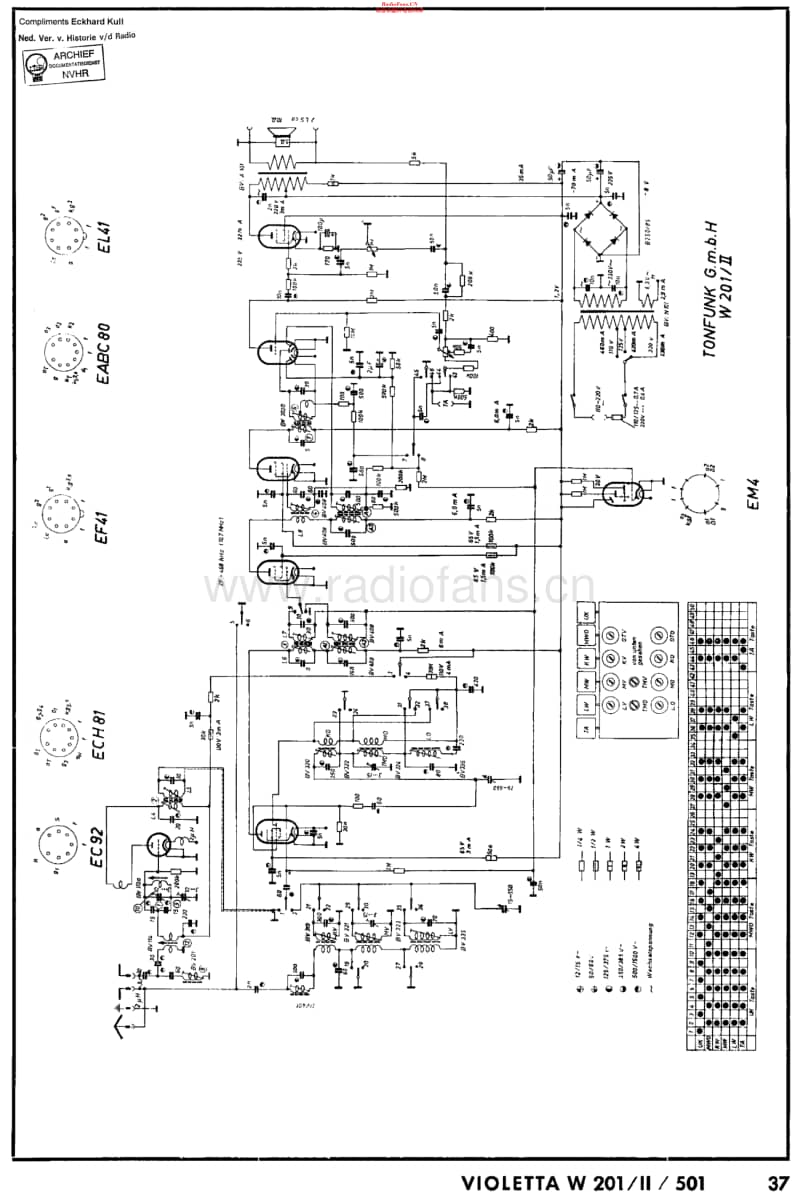 Tonfunk_W201II维修电路原理图.pdf_第1页